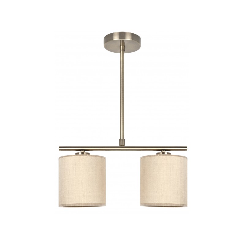 Lámpara San Miguel cuero 2xE14 Fabrilamp